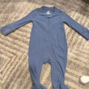 GAP Ribbed Blue Kids Footie